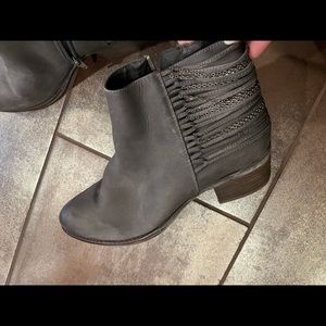 Gray booties
